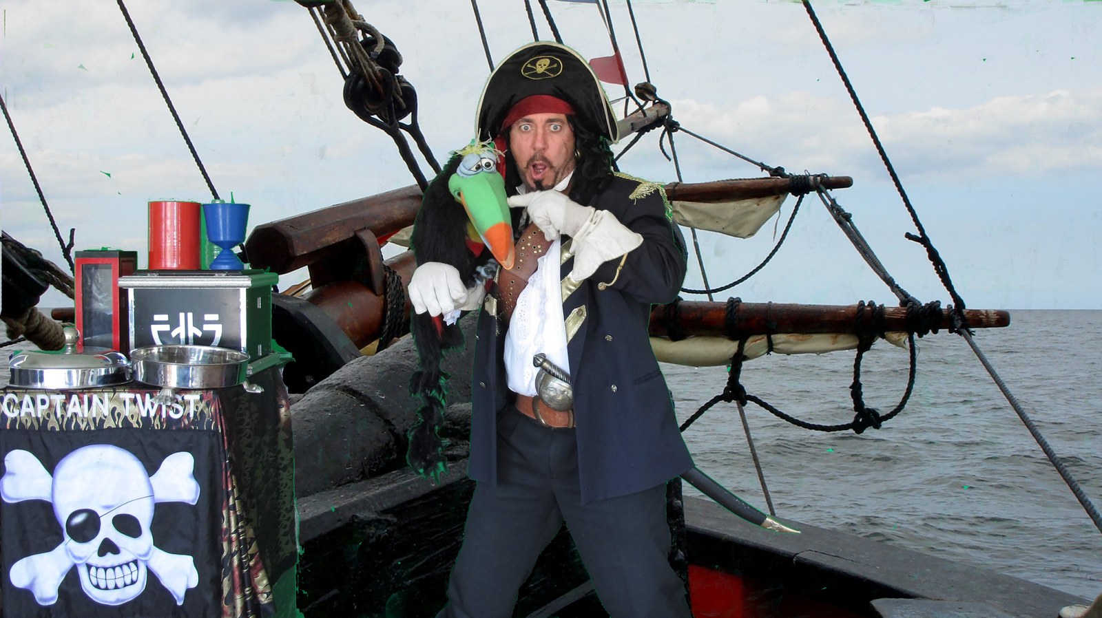 Captain Twist the pirate character