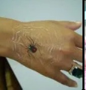 Spiderweb arm paint