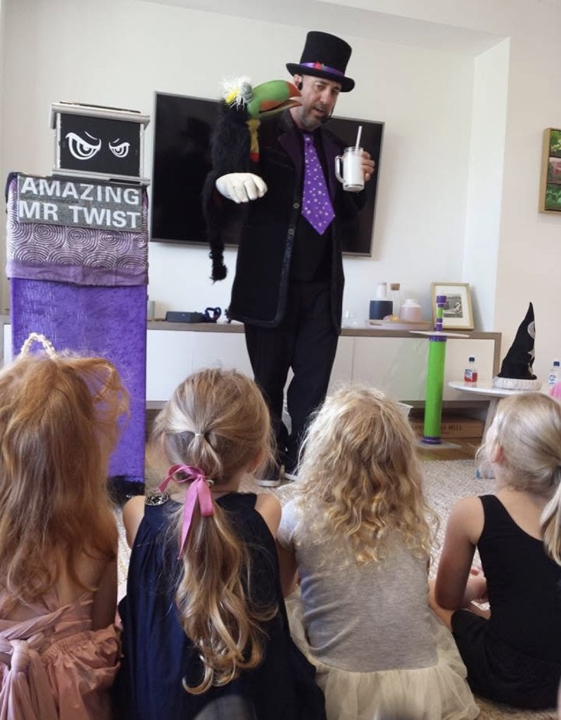Kids captivated by ventriloquism act